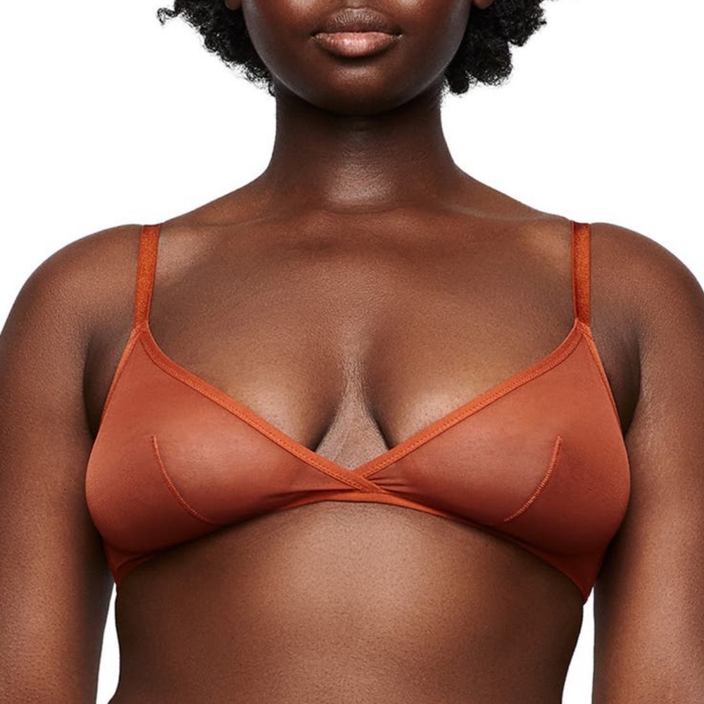 SKIMS Ultrafine mesh triangle bra